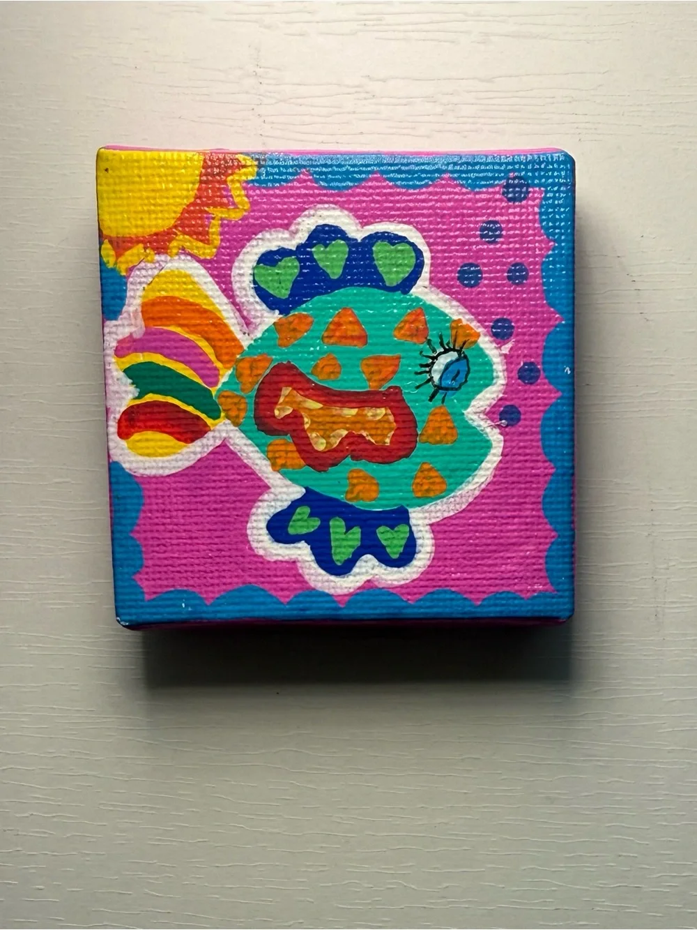 Handmade Folk Art Colorful Boho Animal Magnet- choose 1